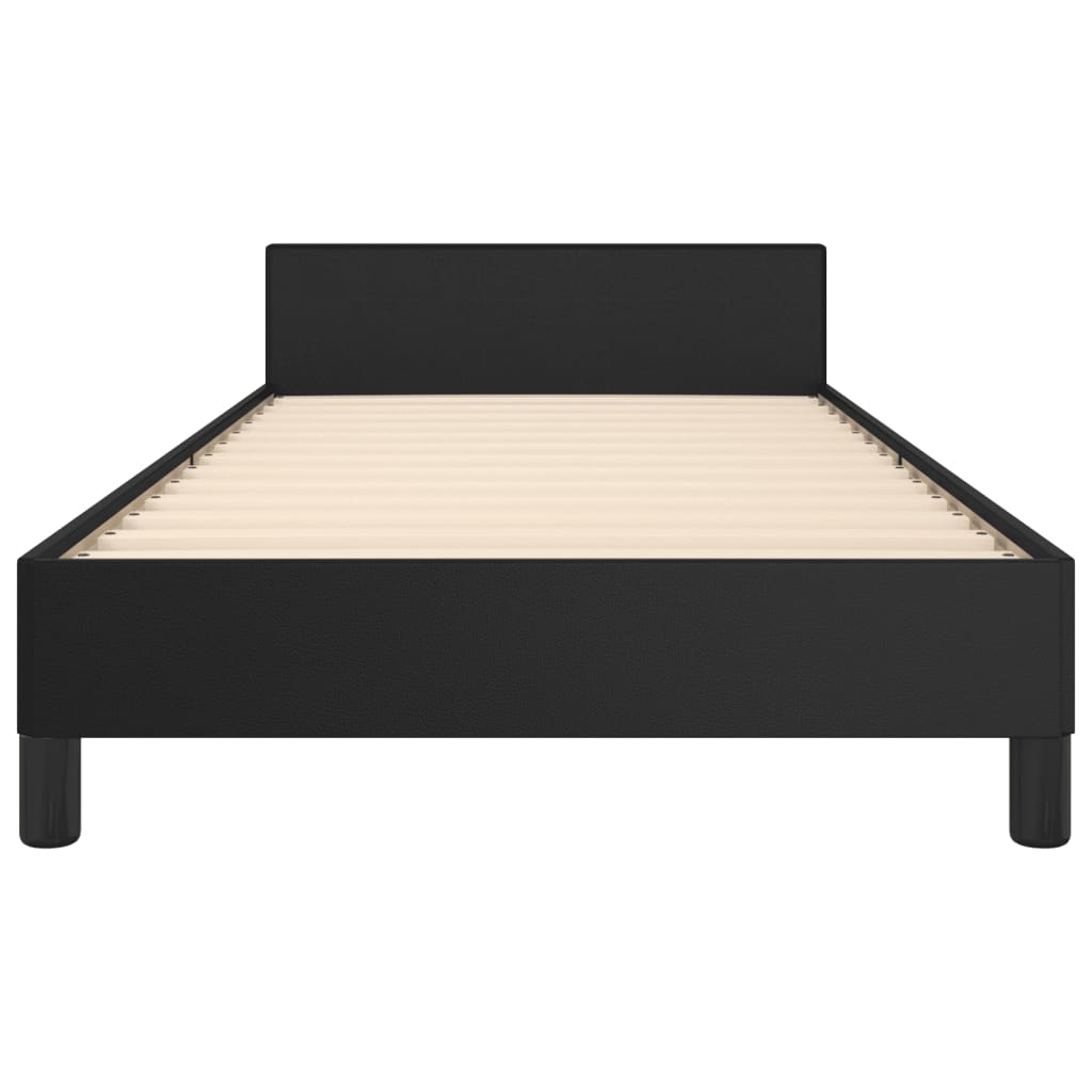 Bed Frame with Headboard Black King Single Size Velvet