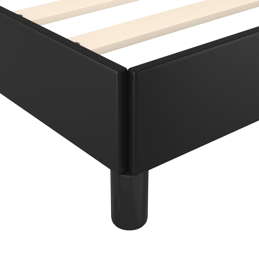 Bed Frame with Headboard Black King Single Size Velvet