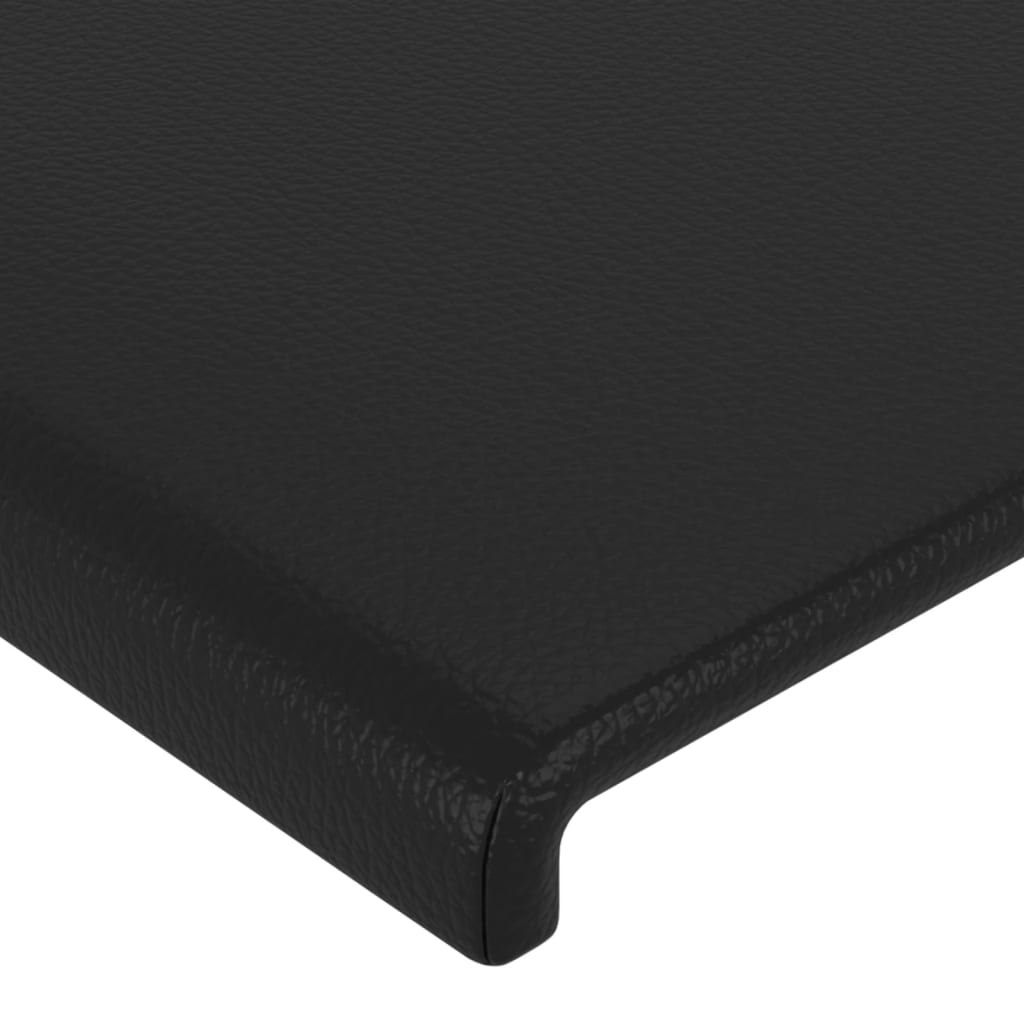 Bed Frame with Headboard Black King Single Size Velvet