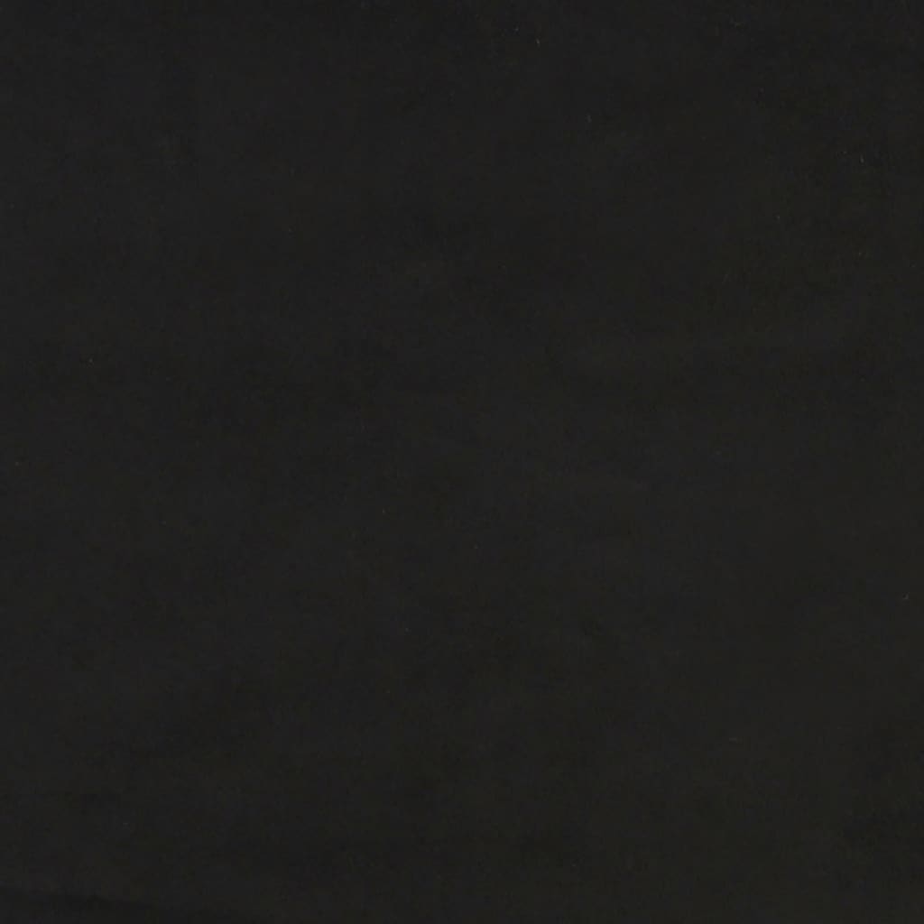 Box Spring Bed with Mattress Black - King Single Size Velvet