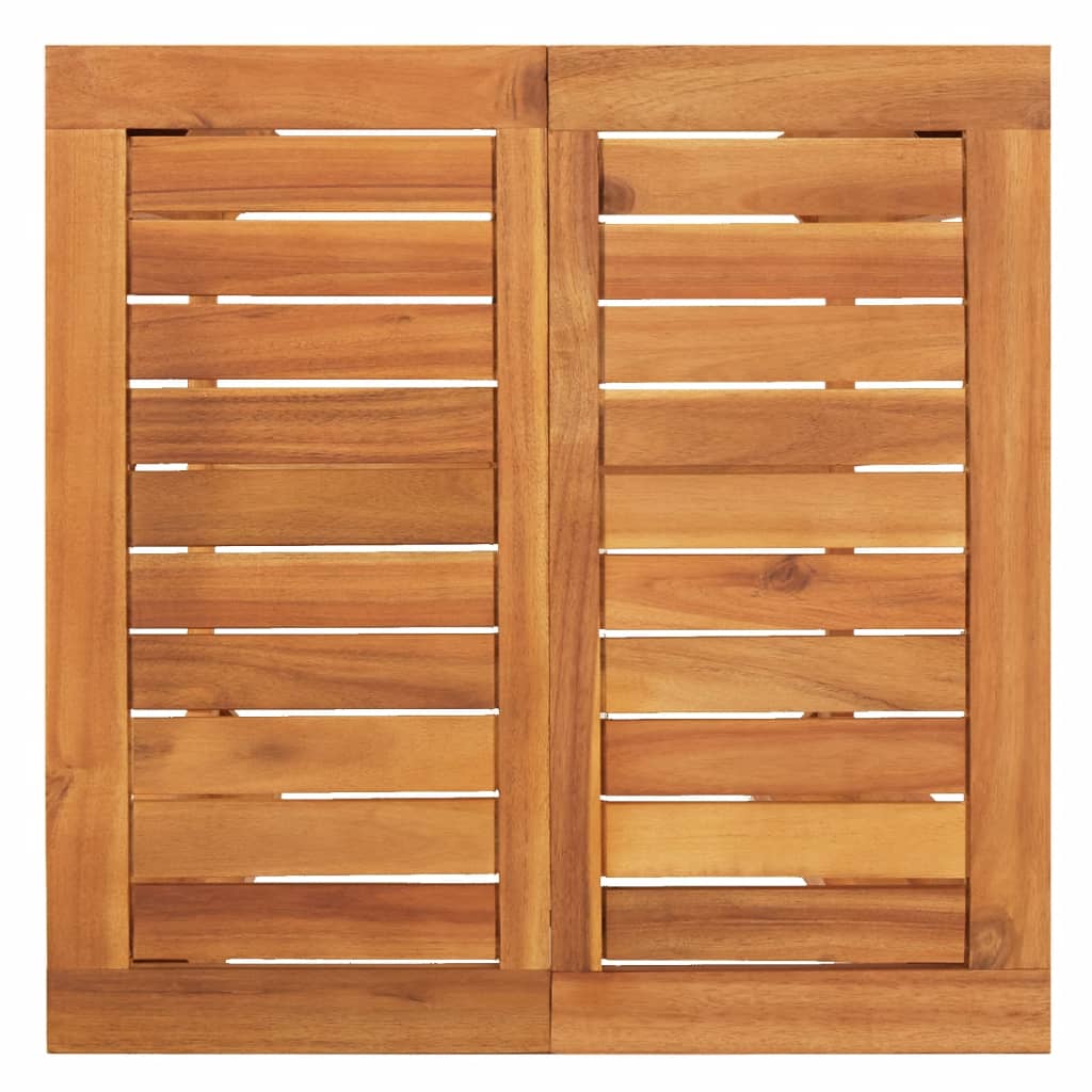 5 Piece Garden Bar Set Black Solid Wood Acacia