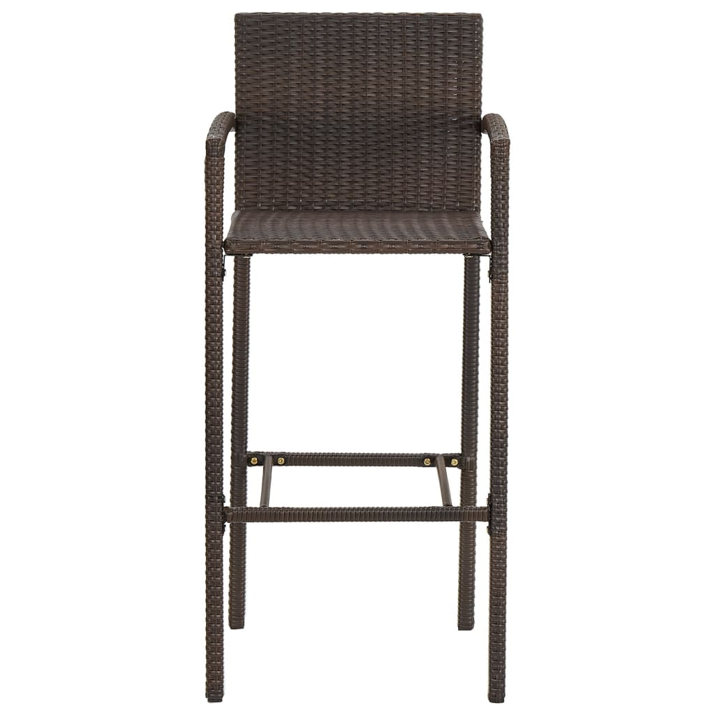 3 Piece Garden Bar Set Brown Solid Wood Acacia