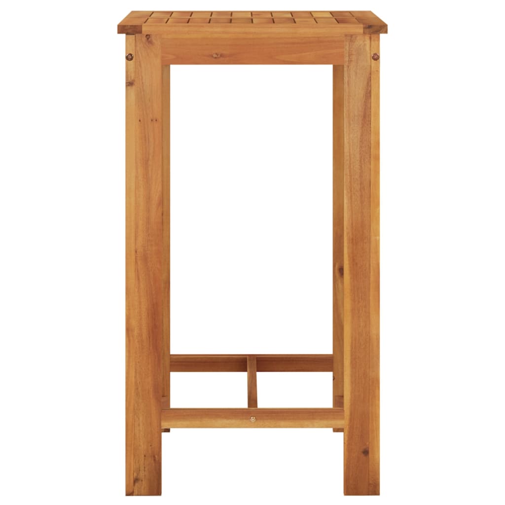 3 Piece Garden Bar Set Brown Solid Wood Acacia