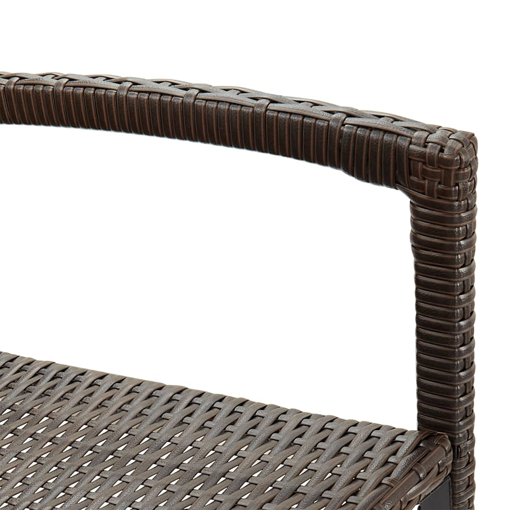 3 Piece Garden Bar Set Brown Solid Wood Acacia
