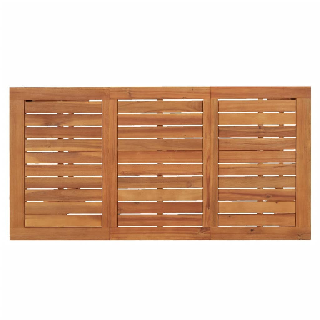 5-Piece Garden Bar Set Grey Solid Wood Acacia and Poly Rattan, Outdoor Outdoor Furniture Sets