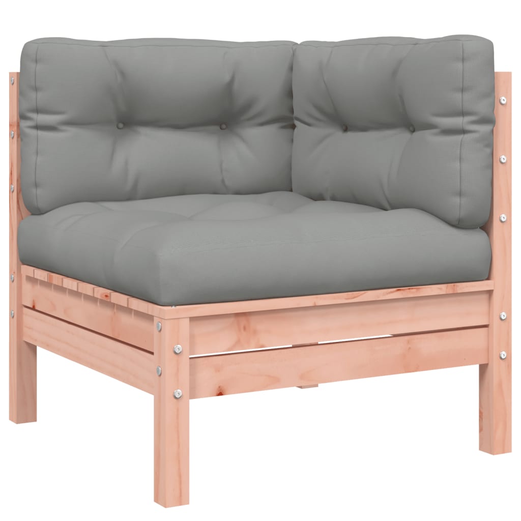 3 Piece Garden Sofa Set with Cushions Solid Wood Douglas Fir | Outdoor Furniture Sets