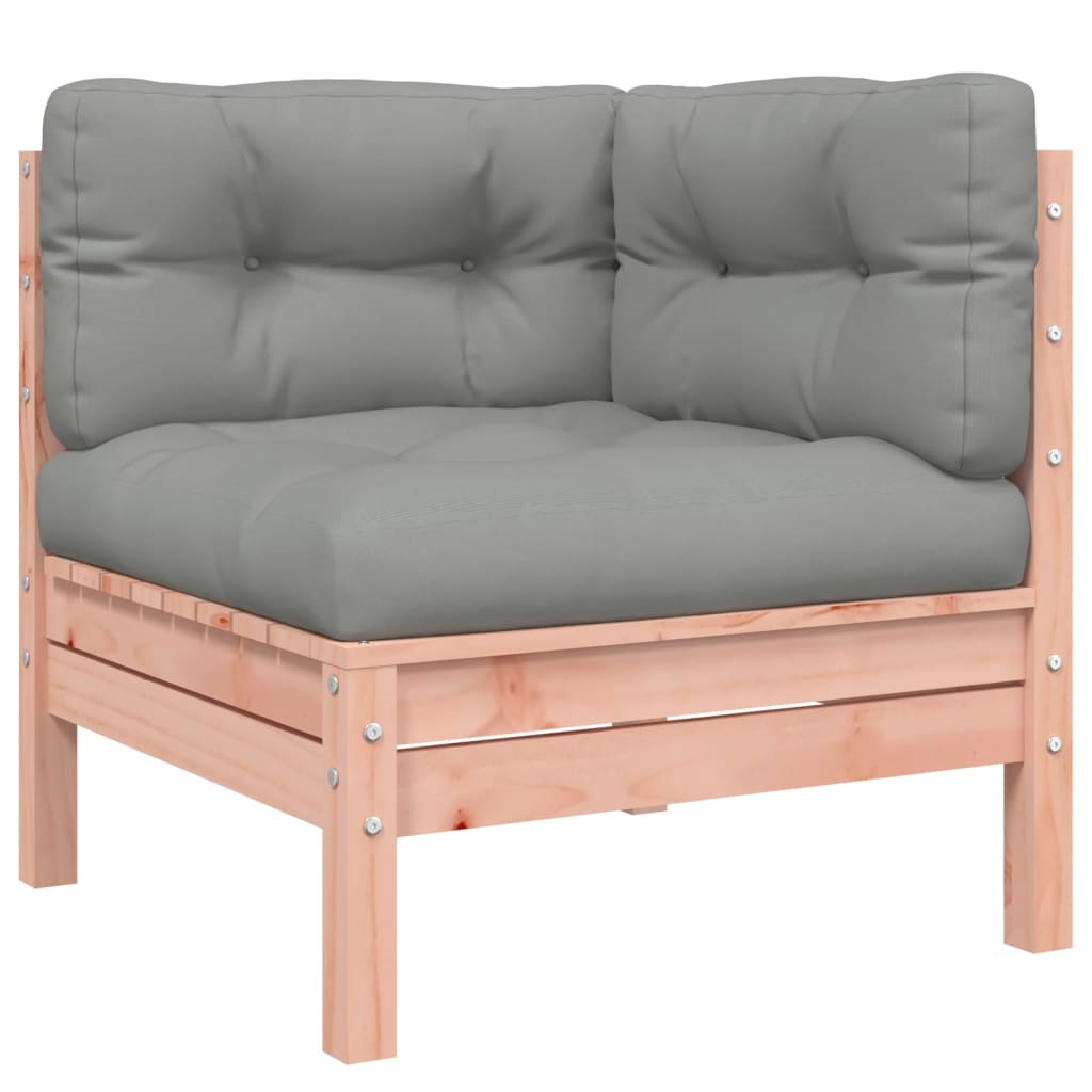 7 Piece Garden Sofa Set with Cushions Solid Wood