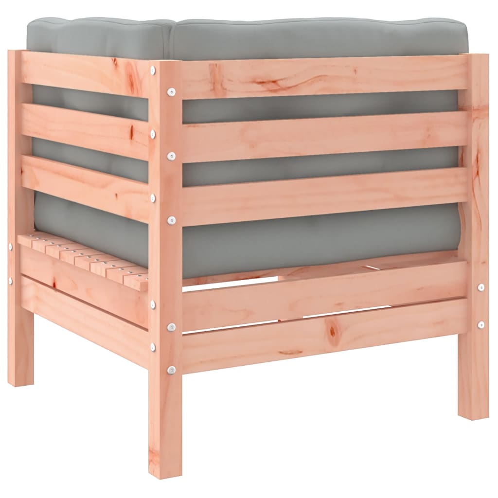 7 Piece Garden Sofa Set with Cushions Solid Wood