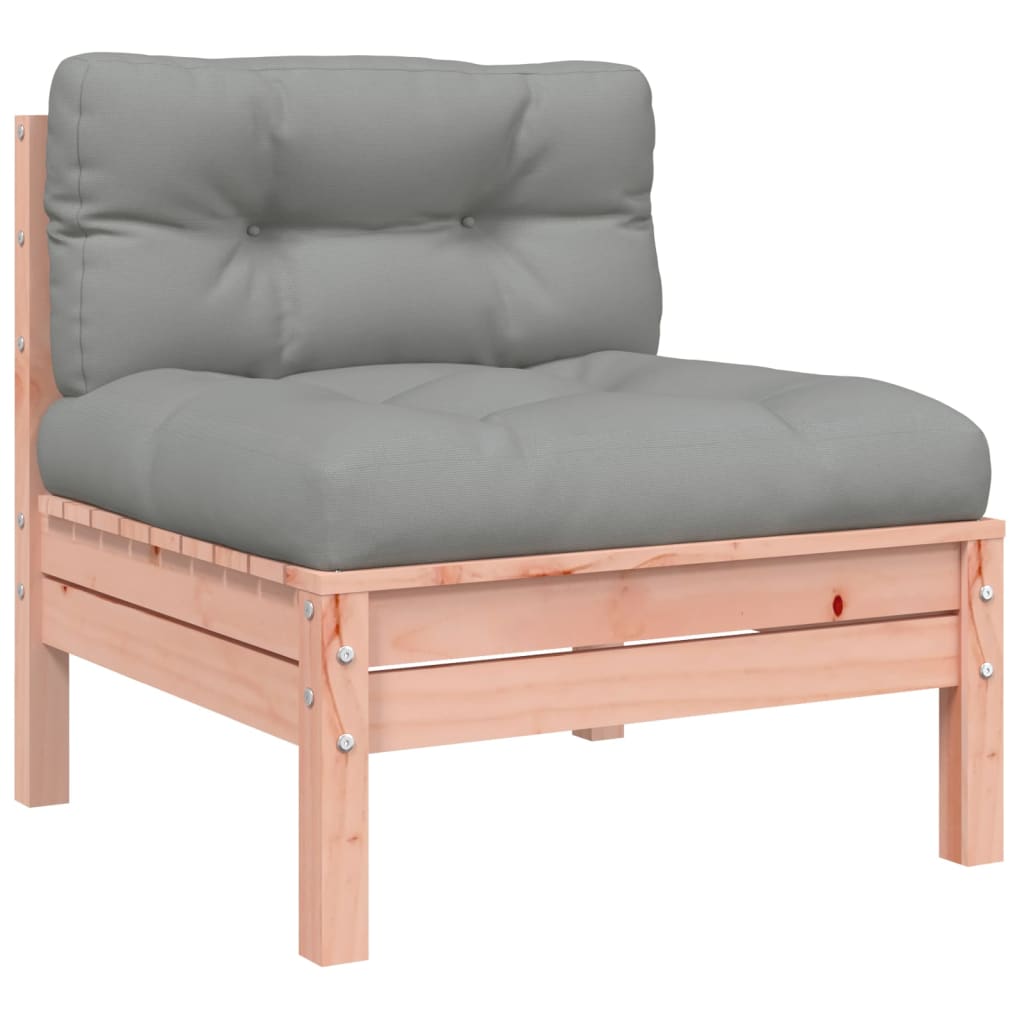 6-Piece Garden Sofa Set with Cushions Solid Wood | Wood finish