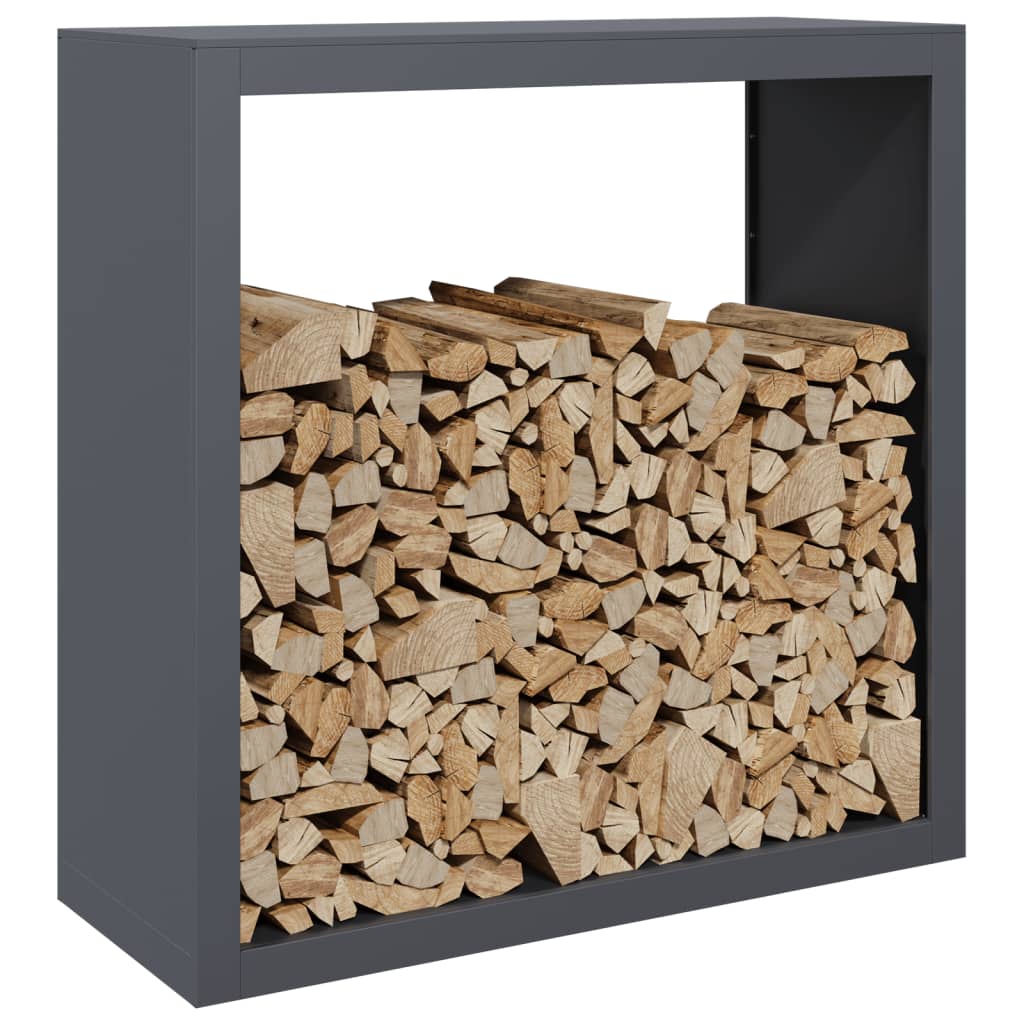 Steel Firewood Rack Anthracite 100cm | Simpledeals