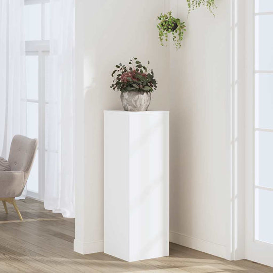 Tall White Plant Stand 100cm Engineered Wood