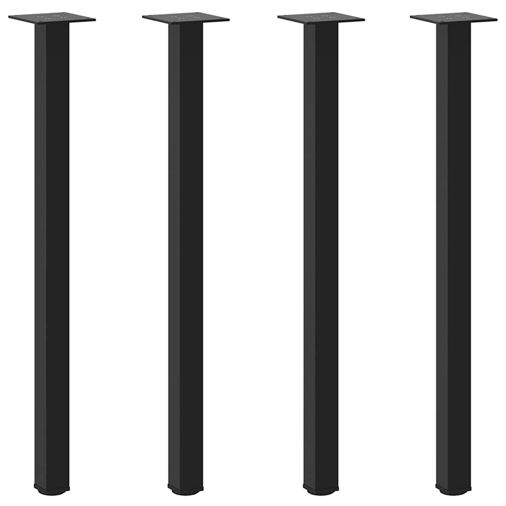 Coffee Table Legs 4 pcs Black Steel | Black colour