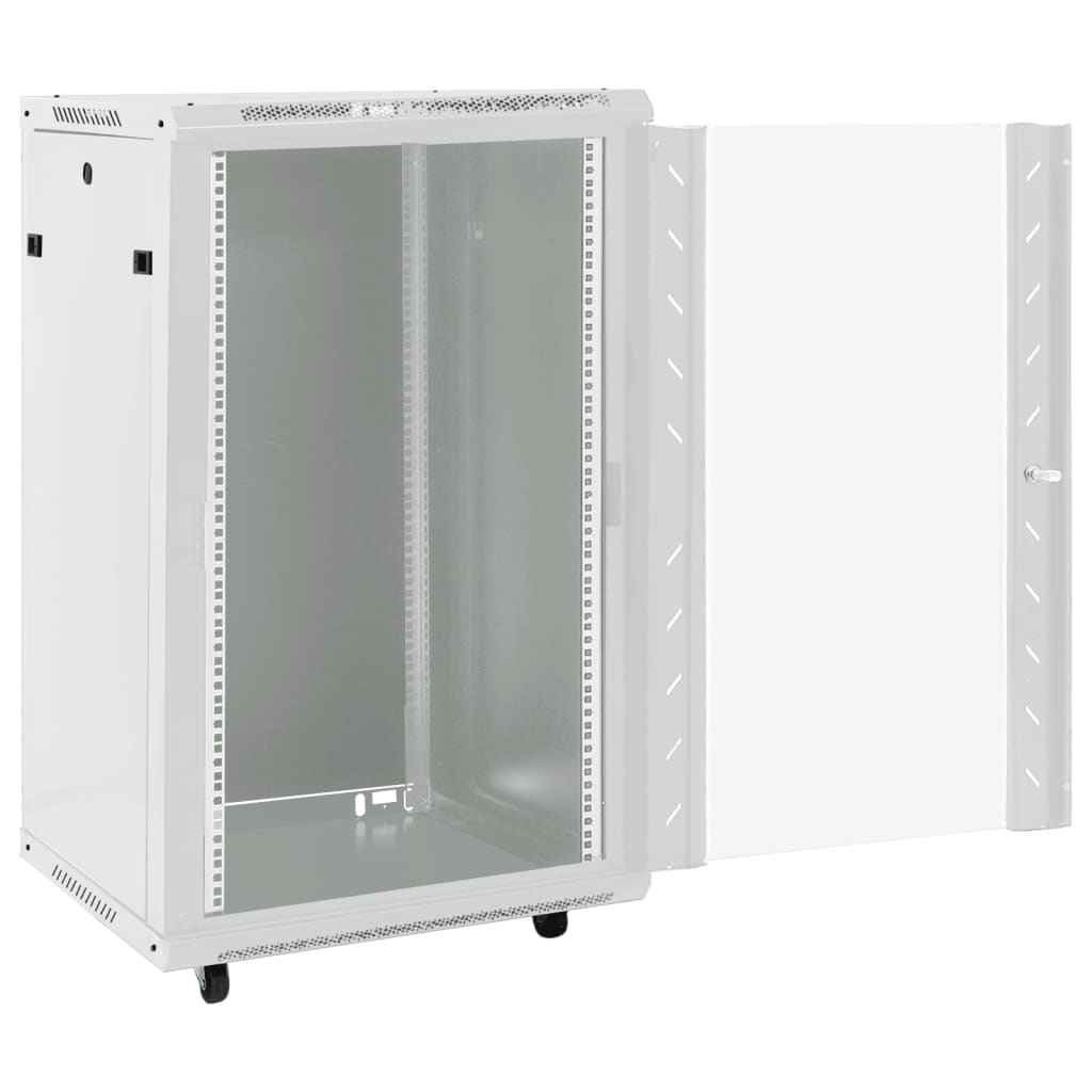 Network Storage Systems - Durable 18U Network Cabinet 19 IP20 Grey for Organized Network