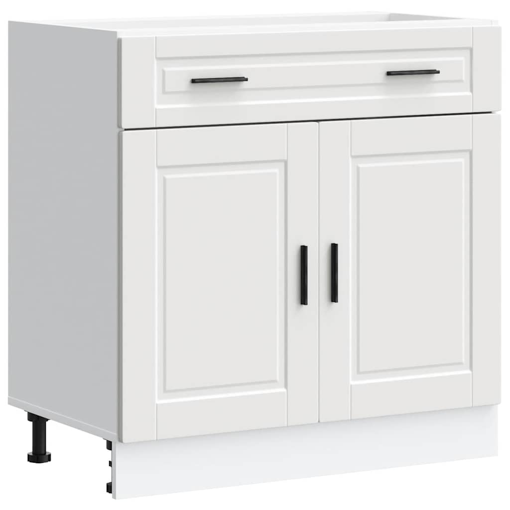 Kitchen Base Cabinet White Engineered Wood | Simpledeals