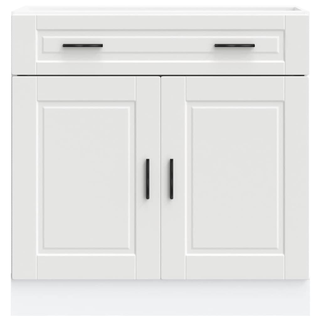 Kitchen Base Cabinet White Engineered Wood | Simpledeals