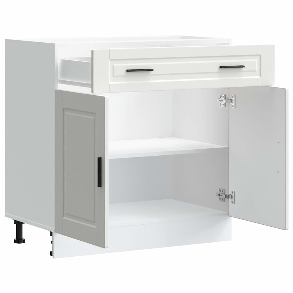 Kitchen Base Cabinet White Engineered Wood | Simpledeals