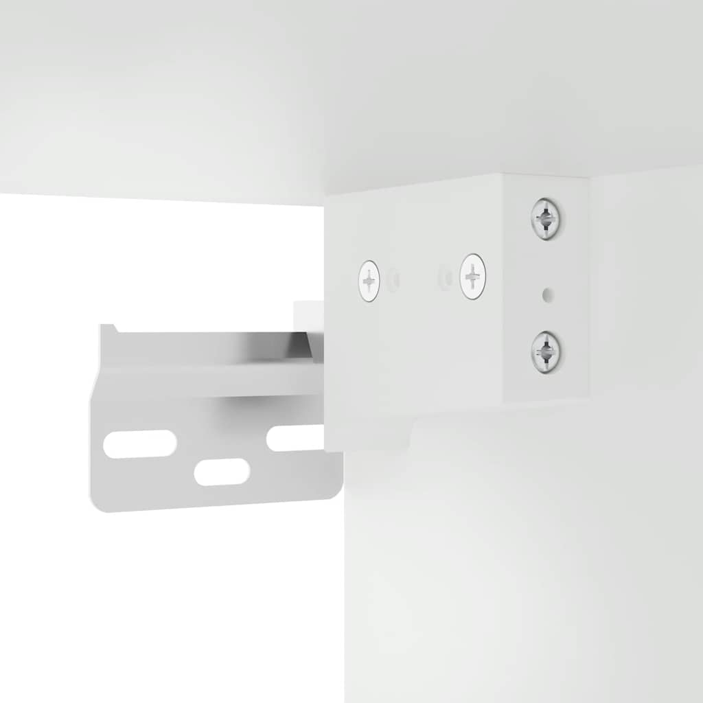 Kitchen Wall Cabinet Glass Door White 80cm | Simpledeals