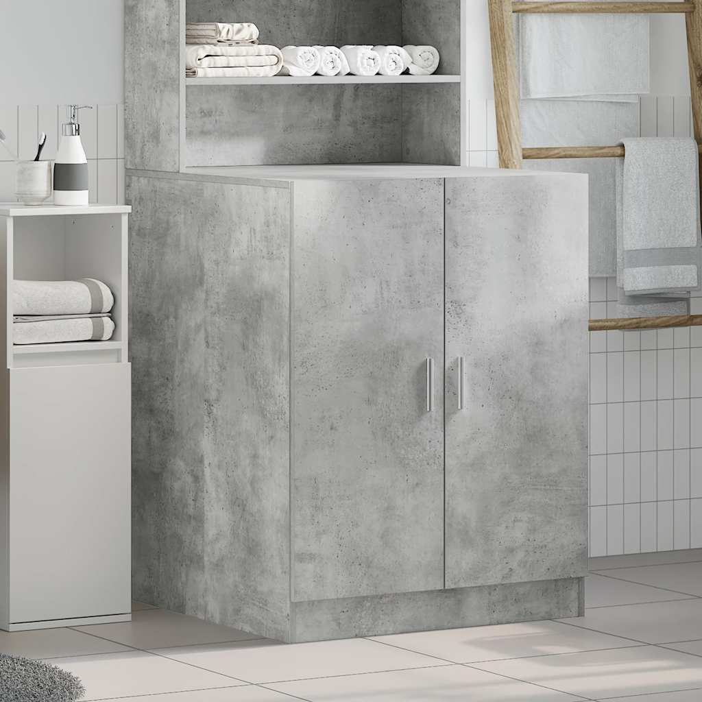 Washing Machine Cabinet Concrete Grey 70x70cm | Simpledeals