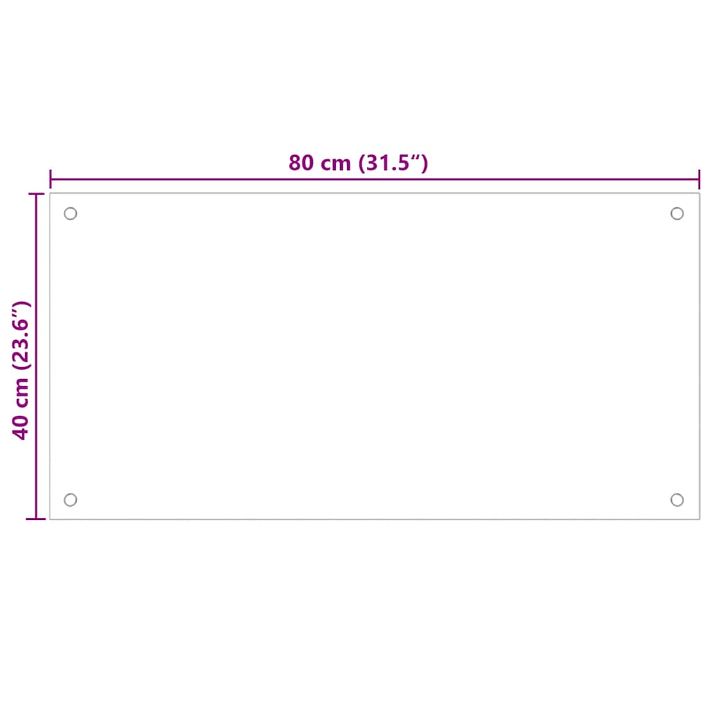 Kitchen Backsplashes 2 pcs Transparent Tempered Glass-Stylish