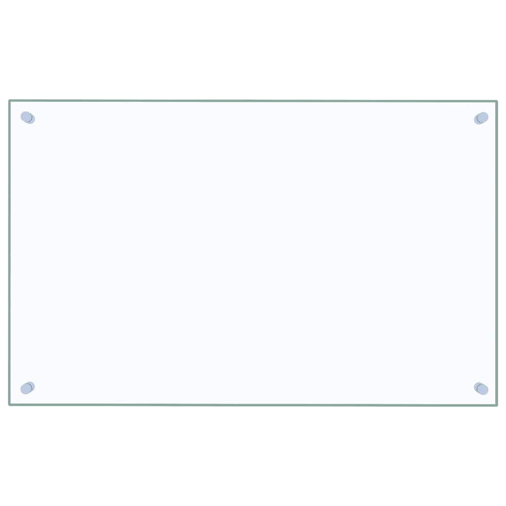 Stylish Kitchen Backsplashes 2 pcs Transparent Tempered Glass
