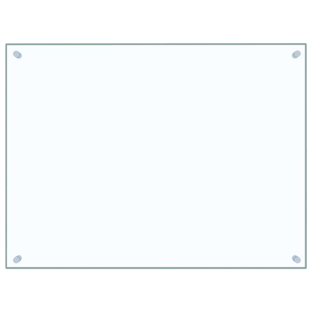 Kitchen Backsplashes 2 pcs Transparent Tempered Glass