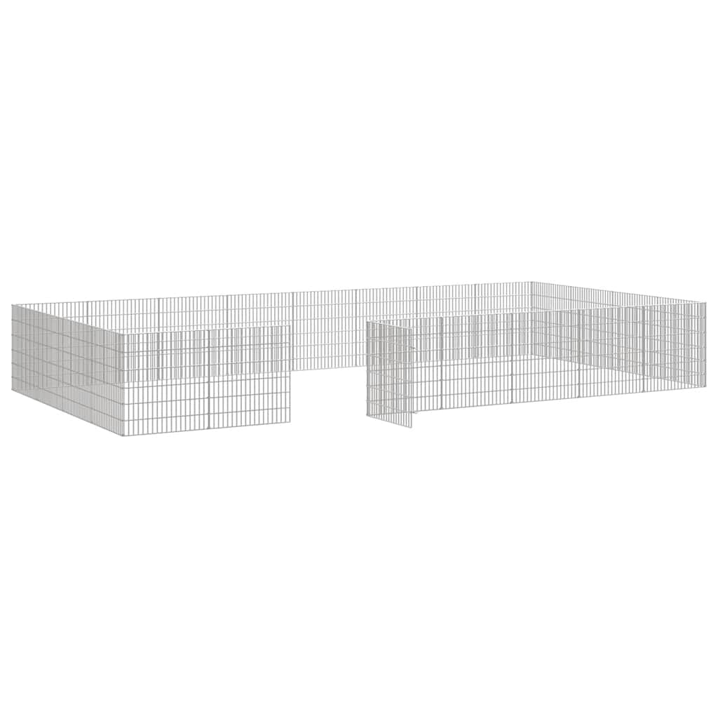 Free Range Animal Enclosure 24-Panel Galvanised