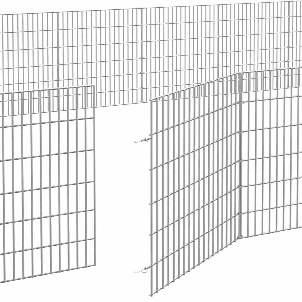 Free Range Animal Enclosure 24-Panel Galvanised