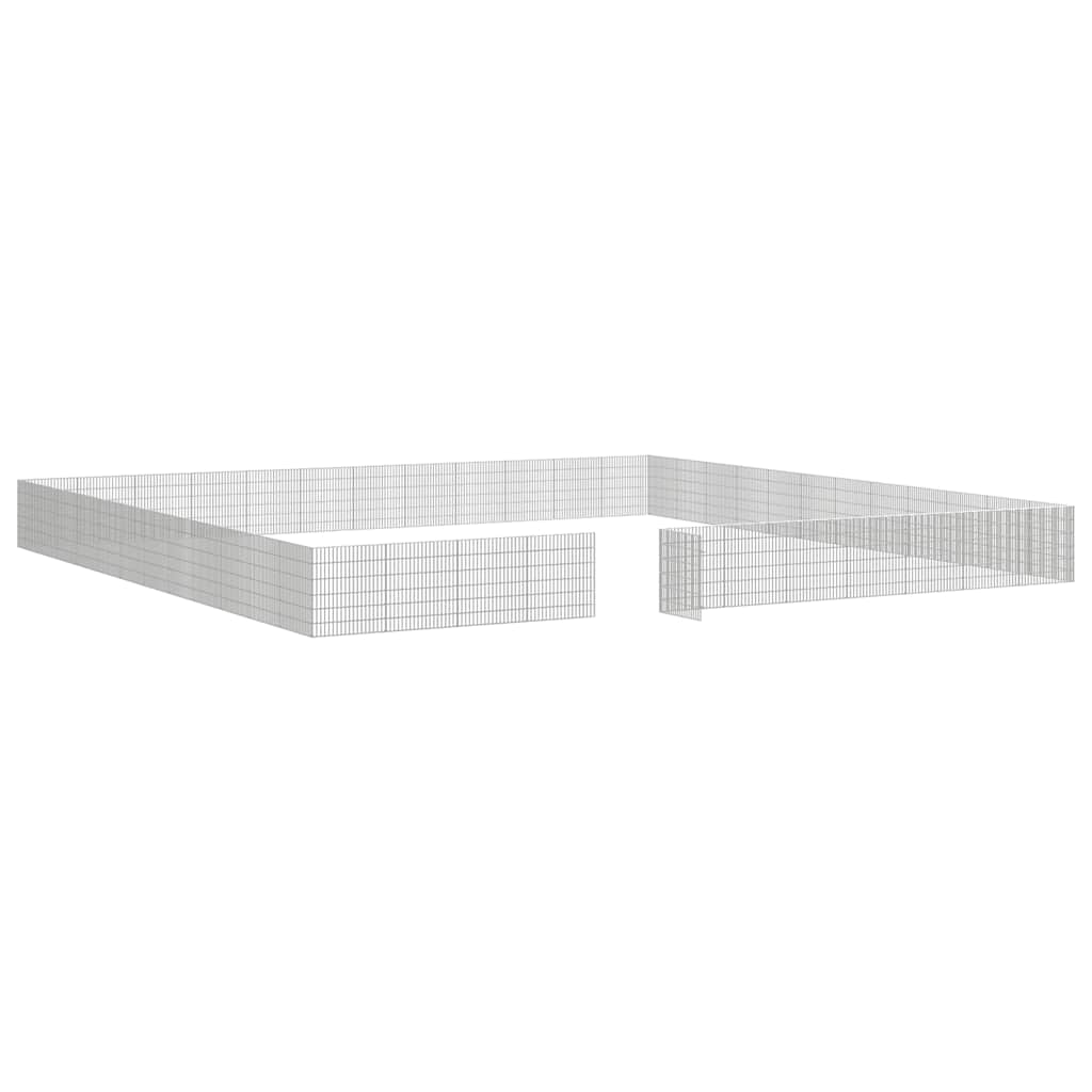 Free Range Animal Enclosure 48-Panel Galvanised