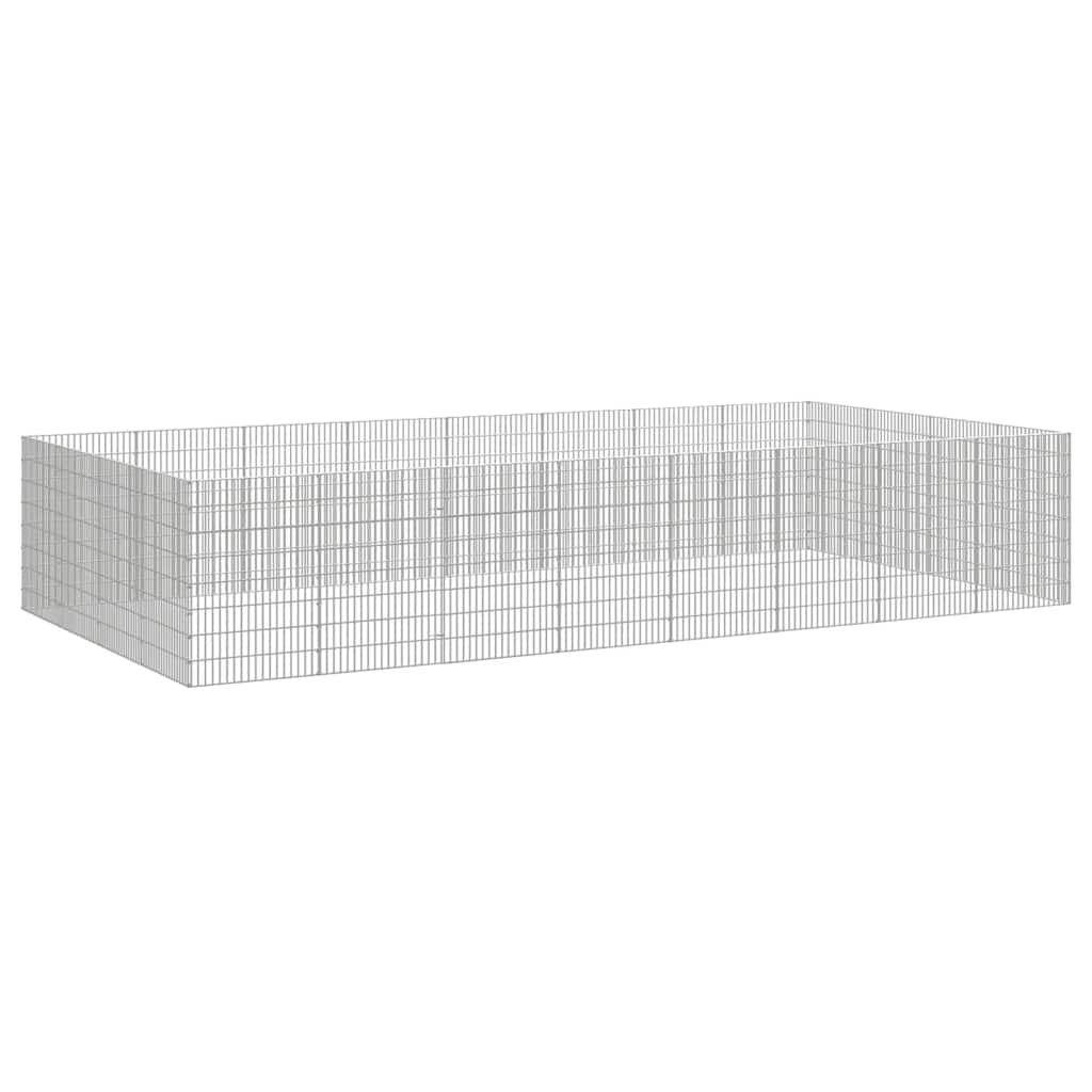 Free Range Animal Enclosure 24-Panel Galvanised Iron