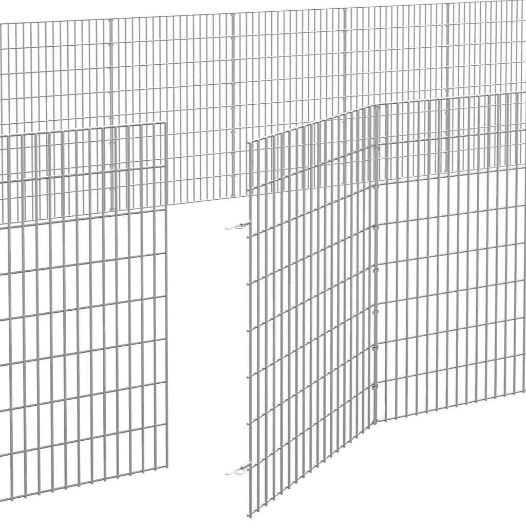 Free Range Animal Enclosure 24-Panel Galvanised Iron