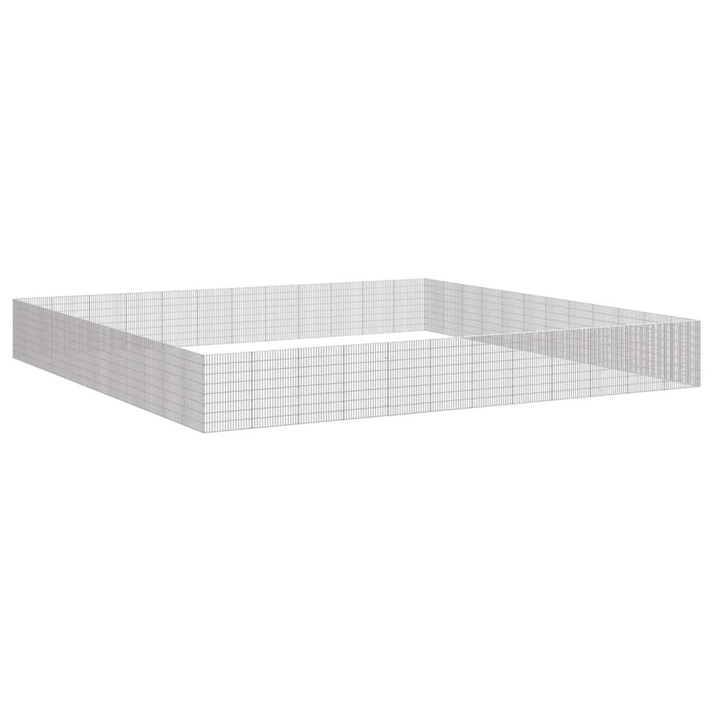 Free Range Animal Enclosure 48-Panel Galvanised Iron