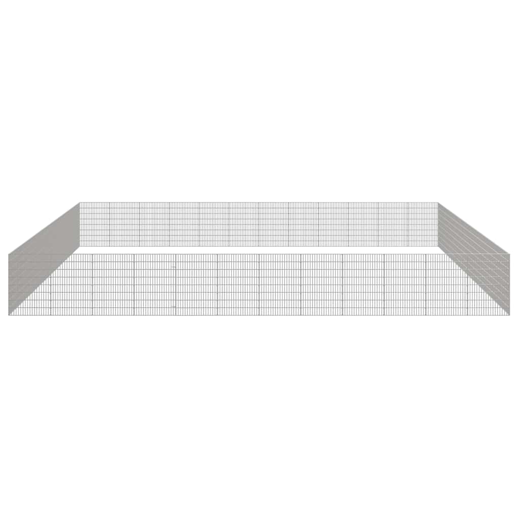 Free Range Animal Enclosure 48-Panel Galvanised Iron