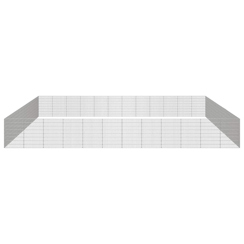 Free Range Animal Enclosure 48-Panel Galvanised Iron