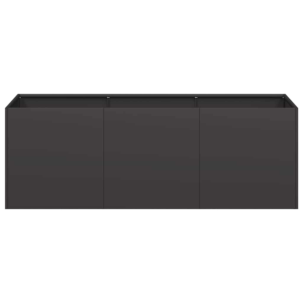 Black Steel Raised Garden Bed Planter 120cm | Simpledeals