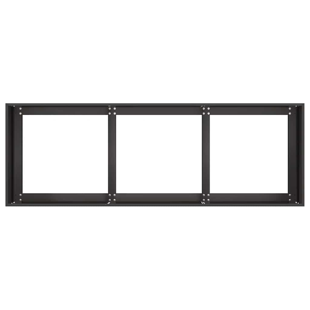 Black Steel Raised Garden Bed Planter 120cm | Simpledeals