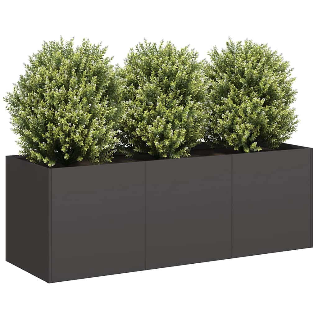 Black Steel Raised Garden Bed Planter 120cm | Simpledeals