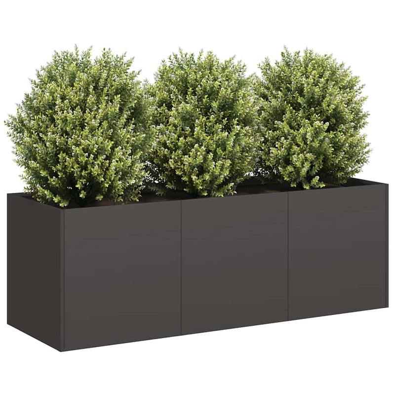 Black Steel Raised Garden Bed Planter 120cm