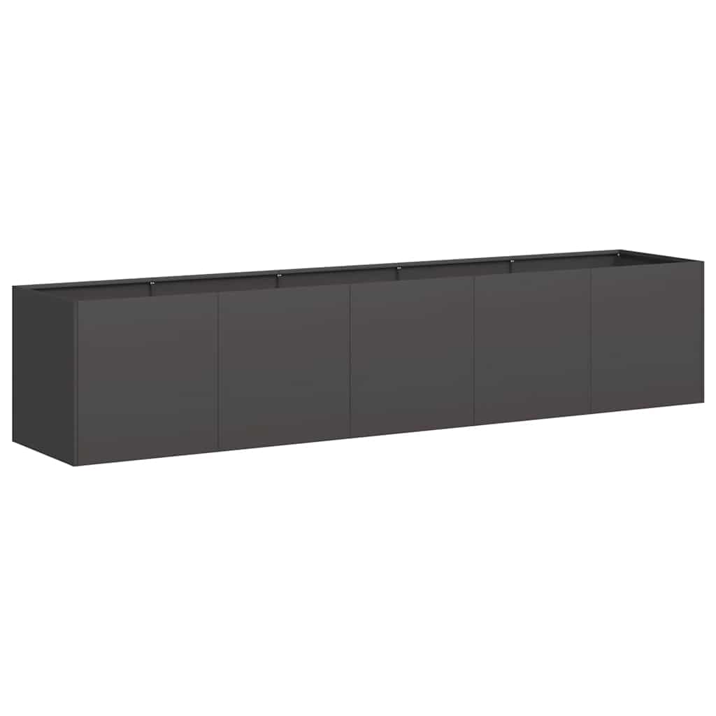 Steel Garden Planter Box 200cm Black | Simpledeals