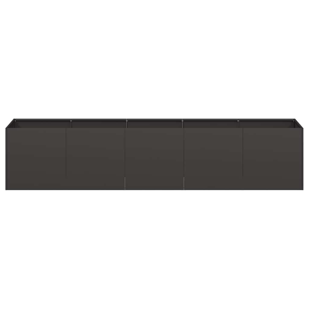 Steel Garden Planter Box 200cm Black | Simpledeals