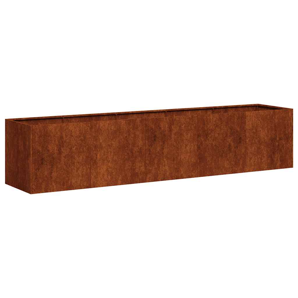 Weathering Steel Garden Bed 200x40x40cm | Simpledeals