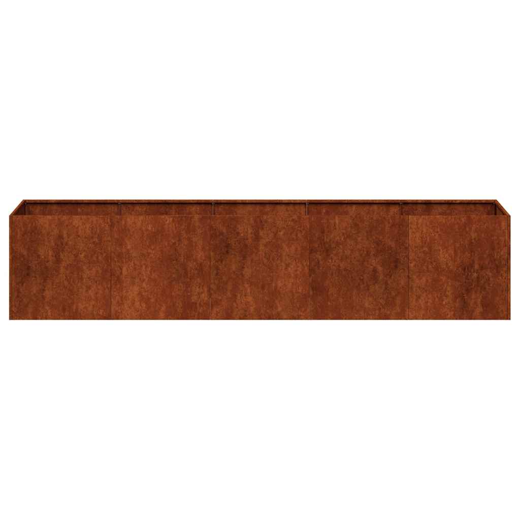 Weathering Steel Garden Bed 200x40x40cm | Simpledeals