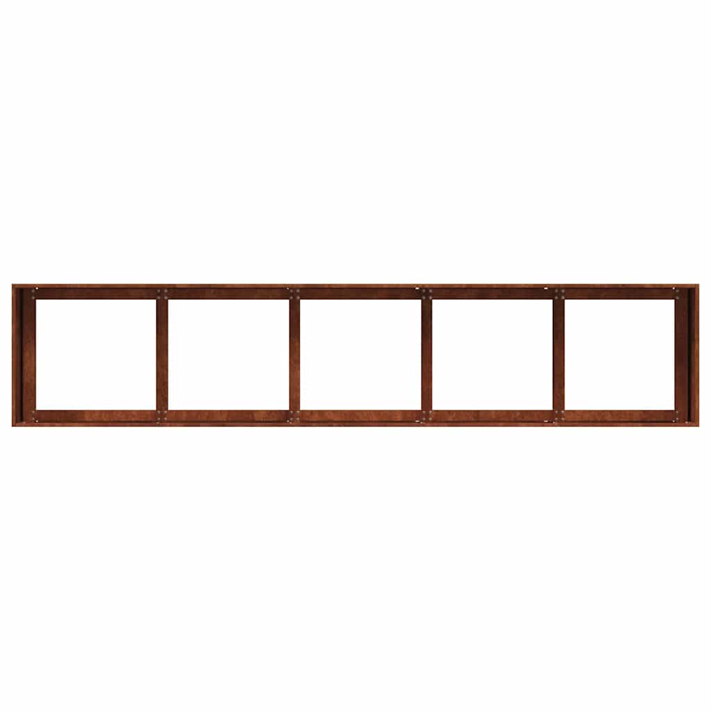 Weathering Steel Garden Bed 200x40x40cm | Simpledeals