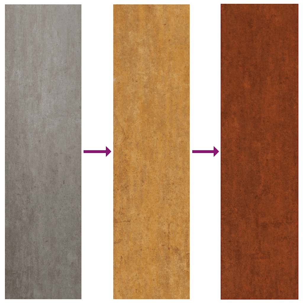 Weathering Steel Garden Bed 200x40x40cm | Simpledeals