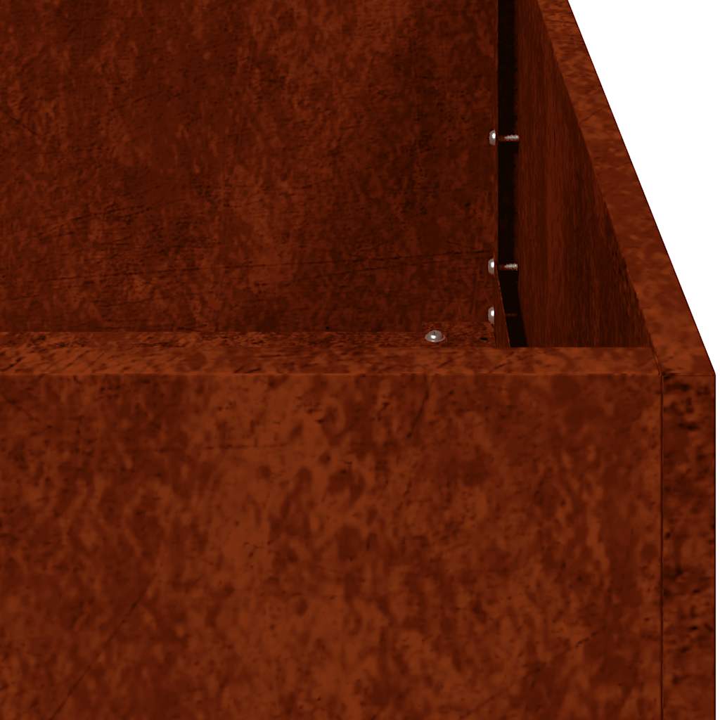 Weathering Steel Garden Bed 200x40x40cm | Simpledeals