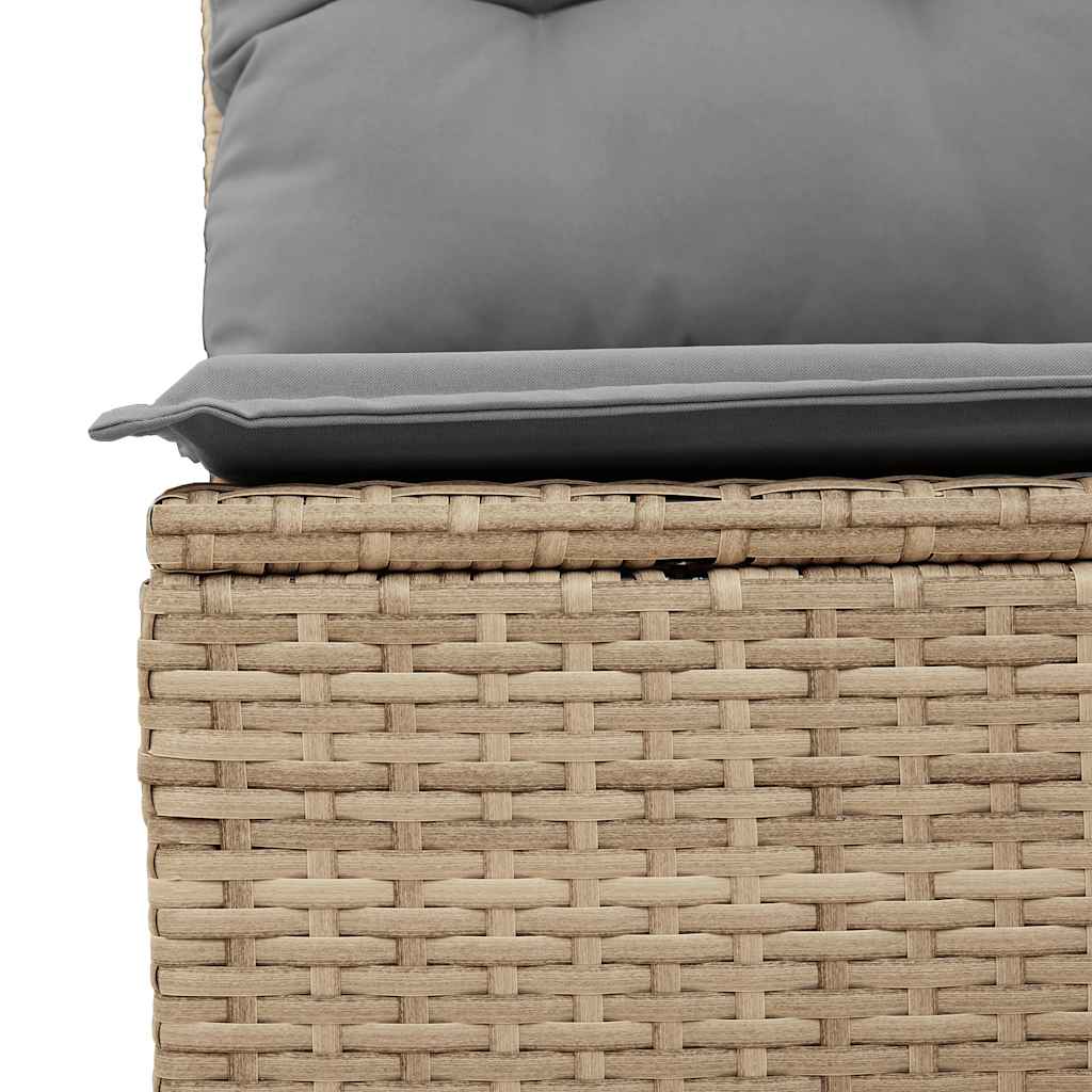 Garden Sofa Set with Cushions Modular Sofa 10 Piece Grey Poly Rattan