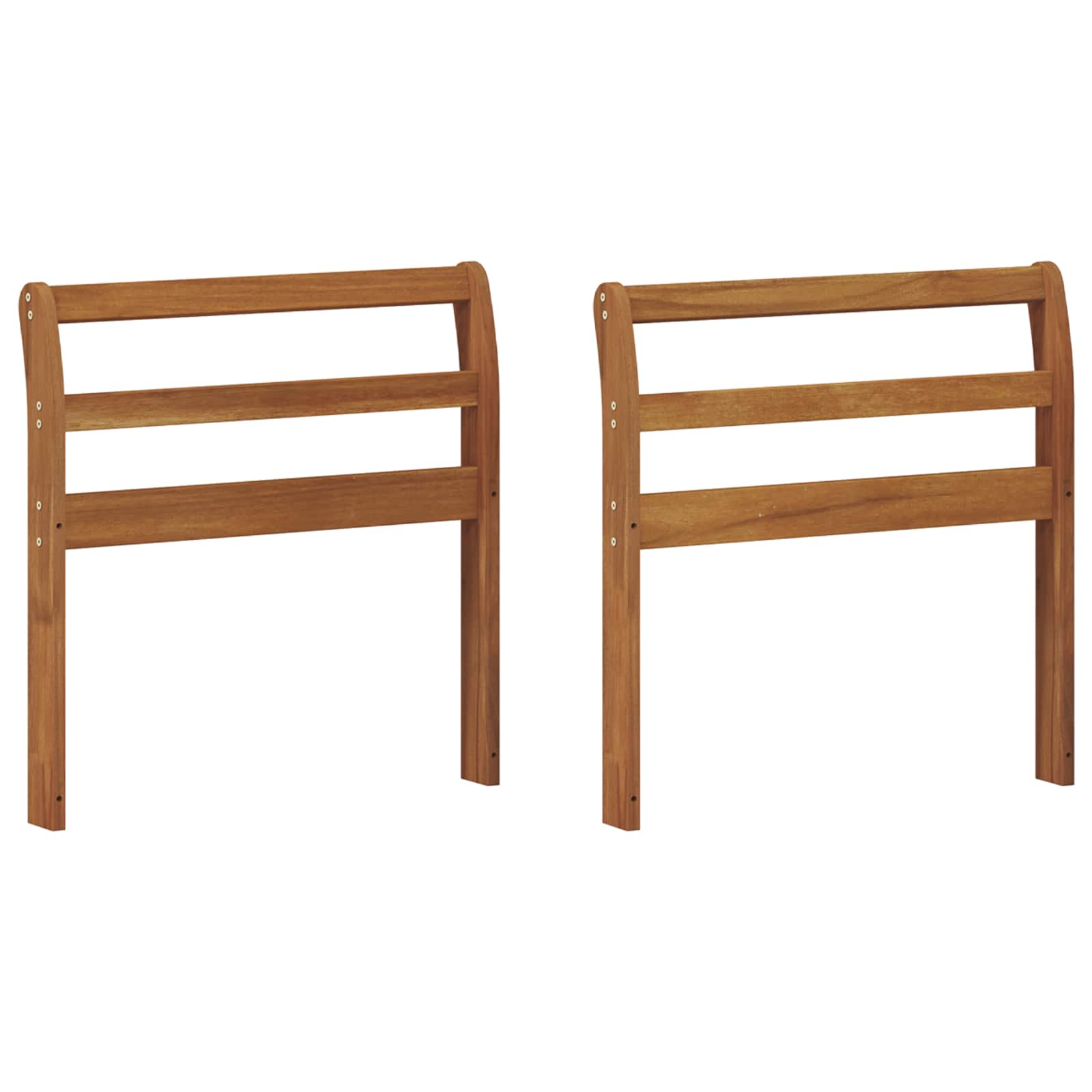 Armrest Natural Solid Wood 58.5x8x60cm