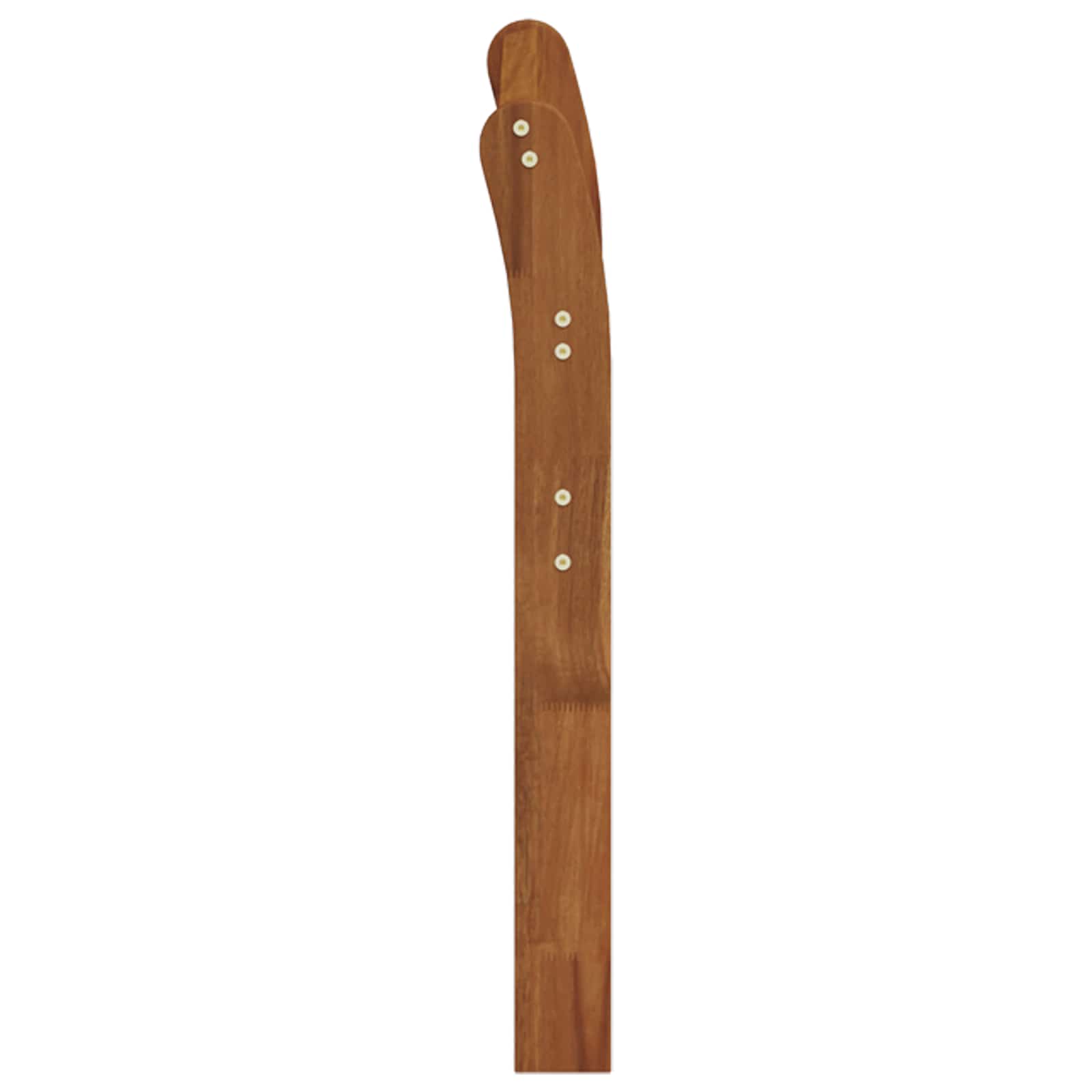 Armrest Natural Solid Wood 58.5x8x60cm