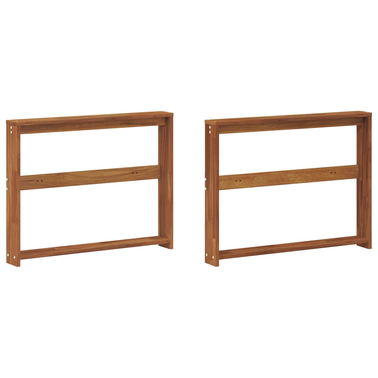 Armrest Natural Solid Wood 78x10x61cm