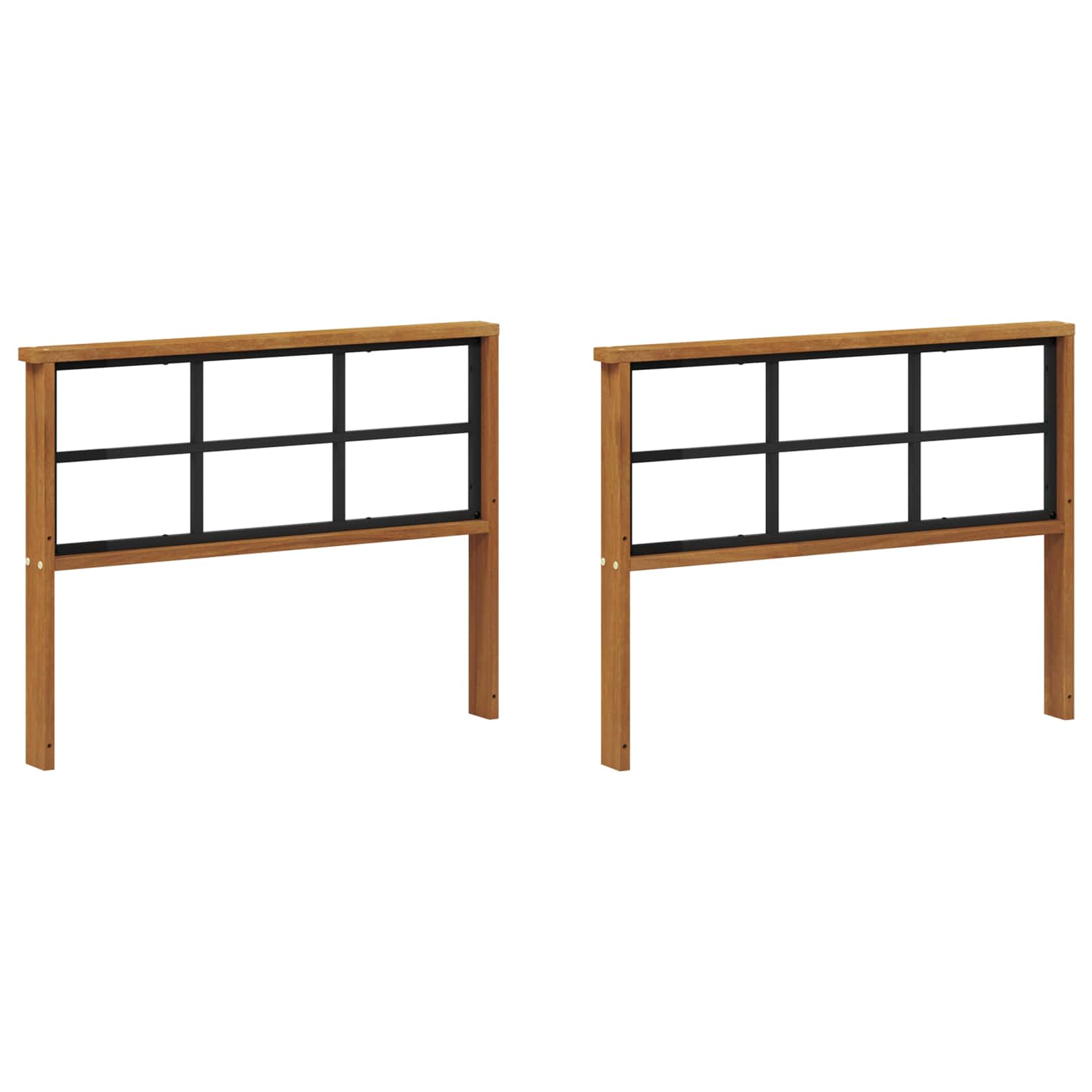 Acacia Armrest Natural Wood 78.5x6x61cm