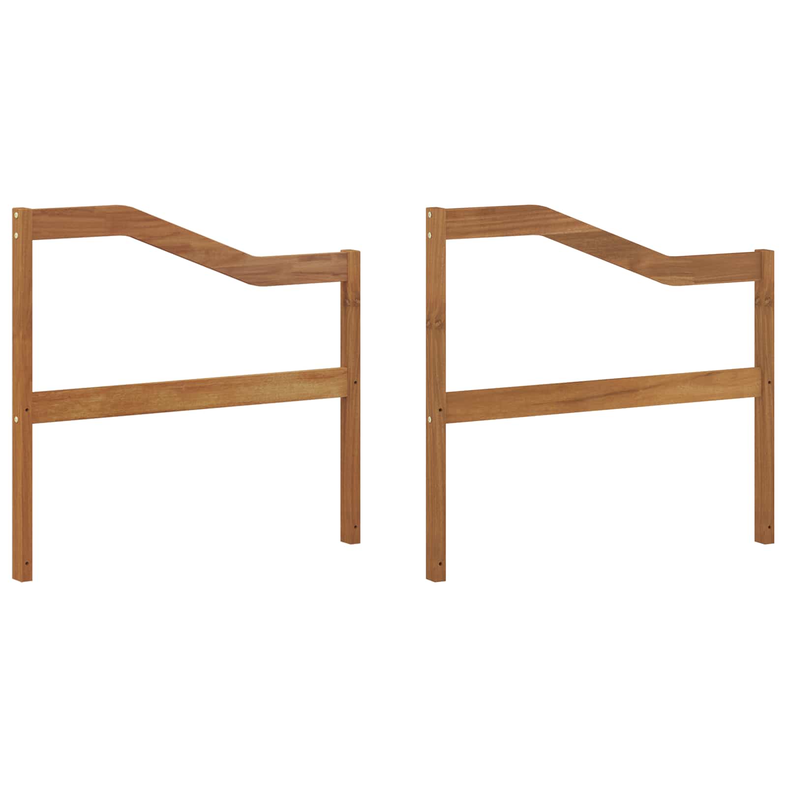 Armrest Natural Solid Wood 79x4x73cm